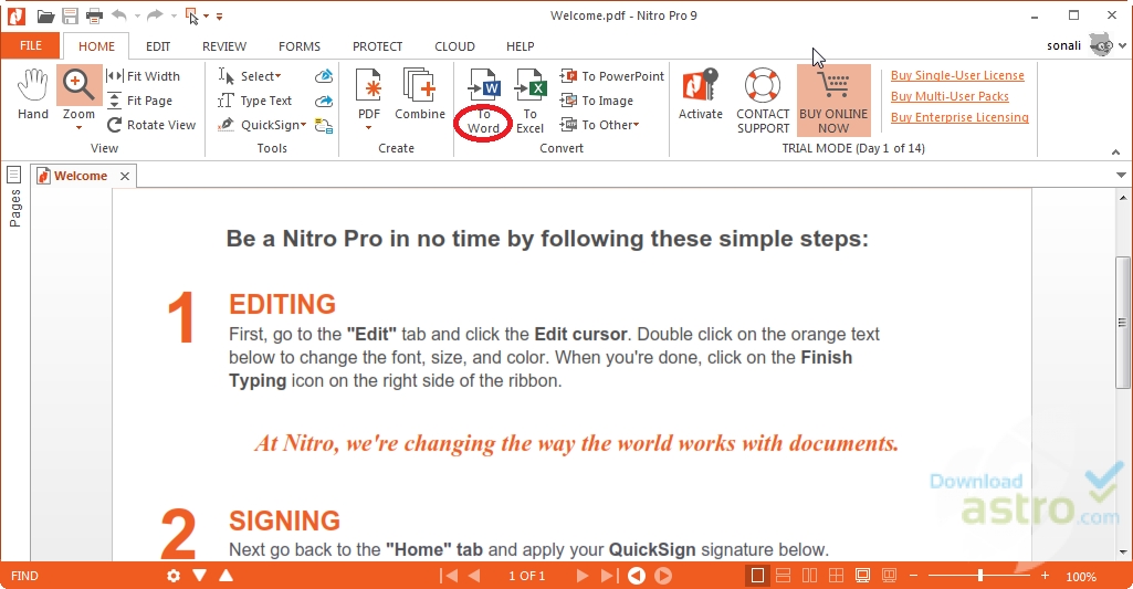 nitro pdf creator pro 9 creator not working